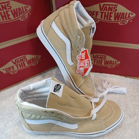 Vans Men's 8/Women's 9.5 Sk8-Hi Taos Taupe/True White VN0A32QGYUU - Picture 4 of 12